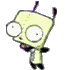gif of gir from invader zim dancing